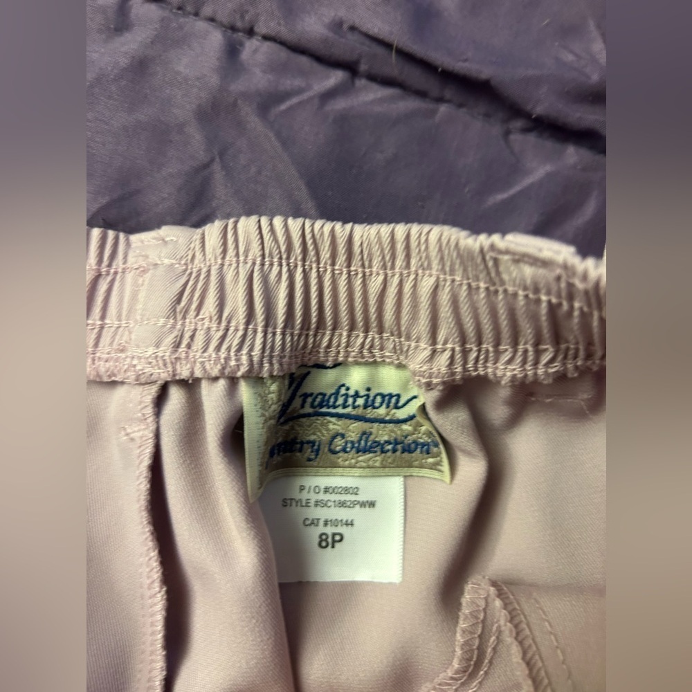 Light pink vintage track suit by Tradition size 8 matching pants and jacket - Picture 5 of 6